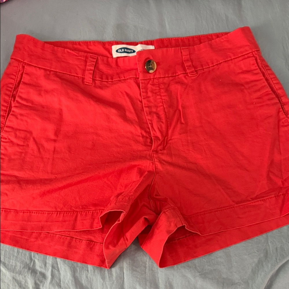 Old Navy Women's Vibrant Red Bermudas